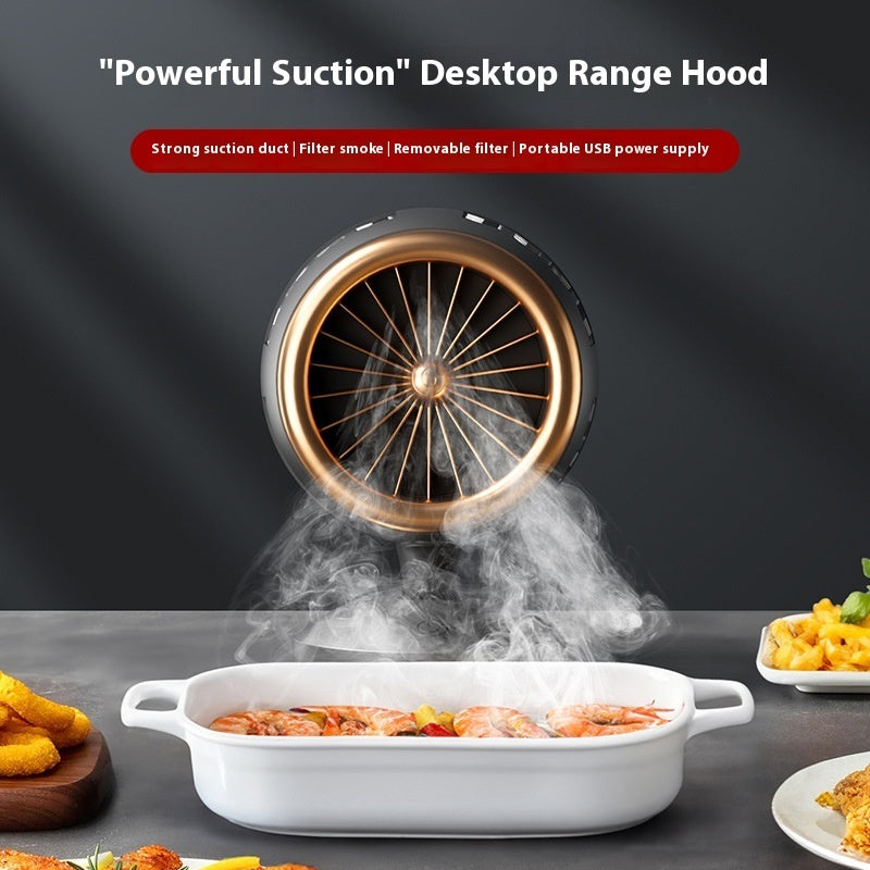Rechargeable Low Noise Extractor Hood – Portable Smoke Extractor & Spare Filters