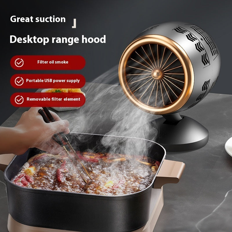 Rechargeable Low Noise Extractor Hood – Portable Smoke Extractor & Spare Filters